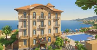 Prestižní hotel v první linii ve Forte dei Marmi na prodej